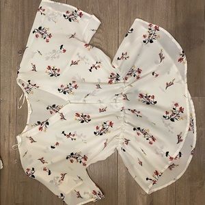 Floral peplum top